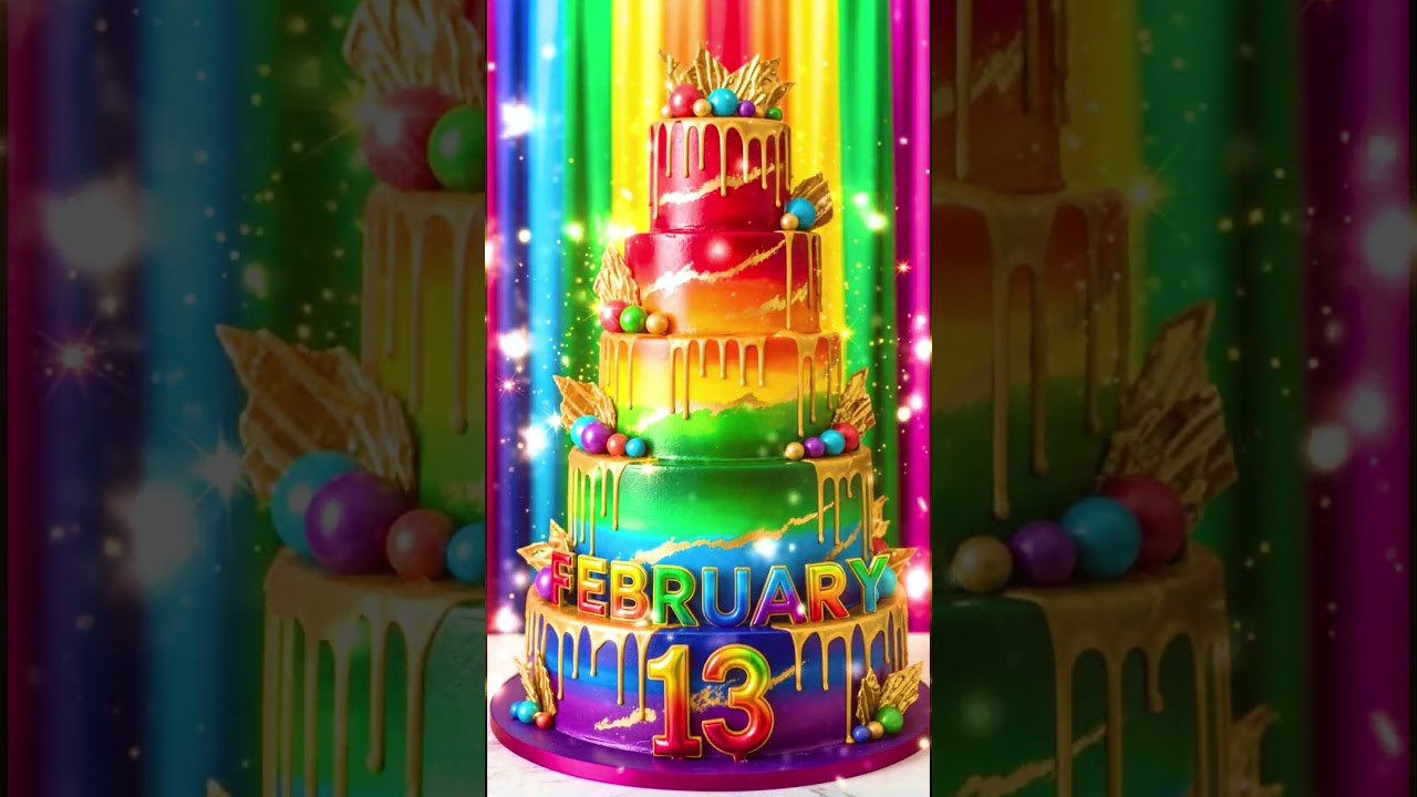 FEBRUARY 13th! 🎂 Best Happy Birthday Song Ever | Let&rsquo;s Celebrate! 🎉