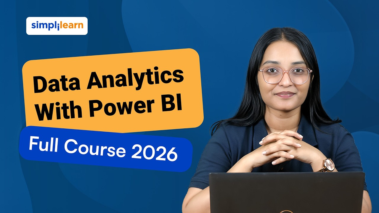 Data Analytics With Power BI Full Course 2026 [FREE] | Power BI Tutorial For Beginners | Simplilearn