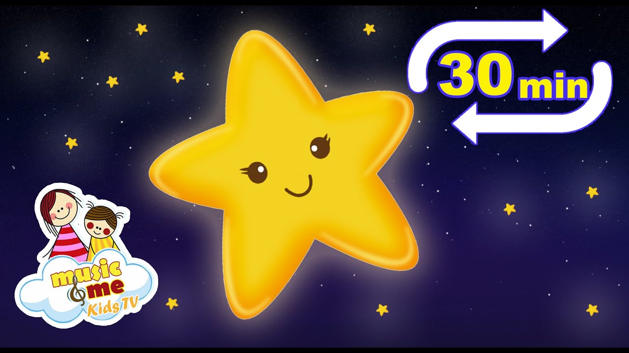 Twinkle Twinkle Little Star (Extended Mix-30 Mins!) | Nursery Rhymes | Lullaby | Music & Me Kids TV