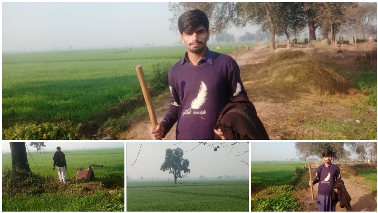 visit in the village in the clean kabarstan