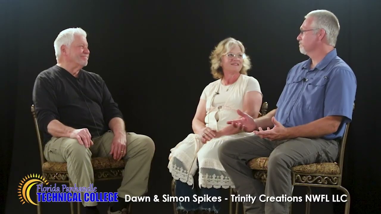 Dawn and Simon Spikes of Trinity Creations in Graceville, Florida discuss their poultry products.