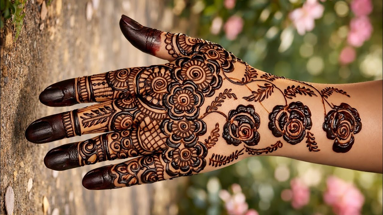 Stylish mehandi | art  motivational video | for beginners | #videos #trending #explore #mehndi 
