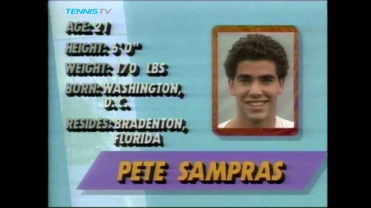 Cincinnati 1992 SF Sampras vs Edberg