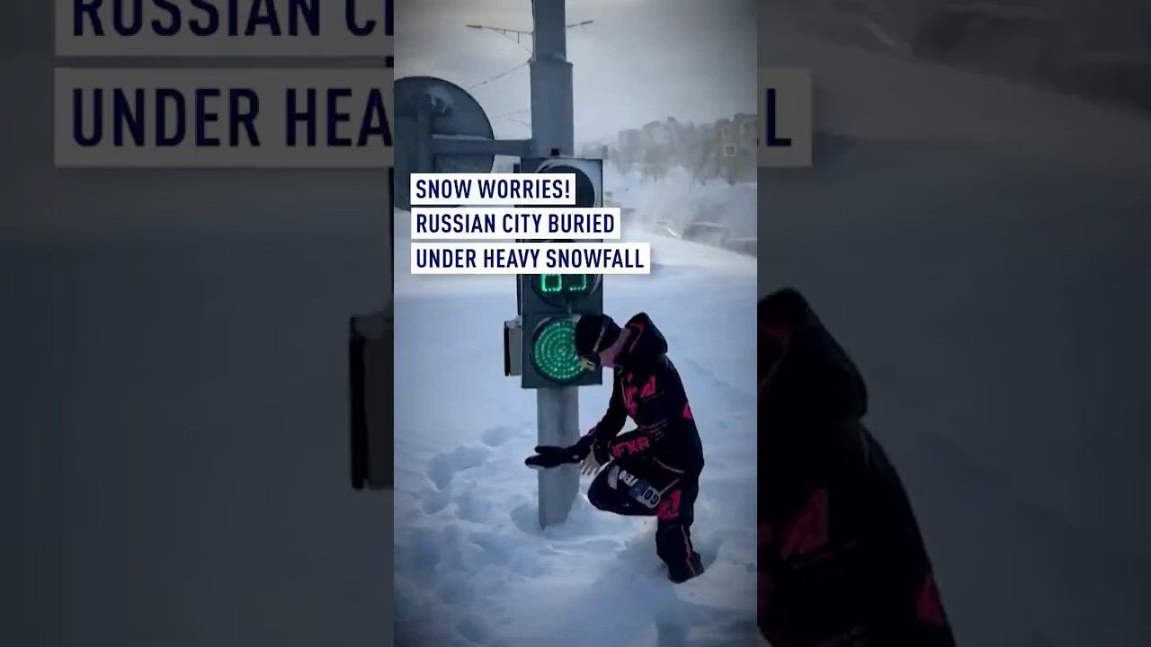 Snow worries! Russian city buried under heavy snowfall