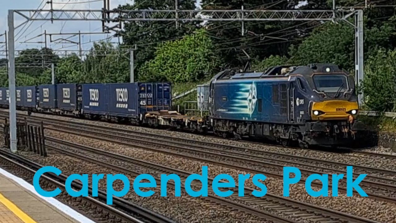 Rail Traffic: Carpenders Park (UK) 16-06-2024