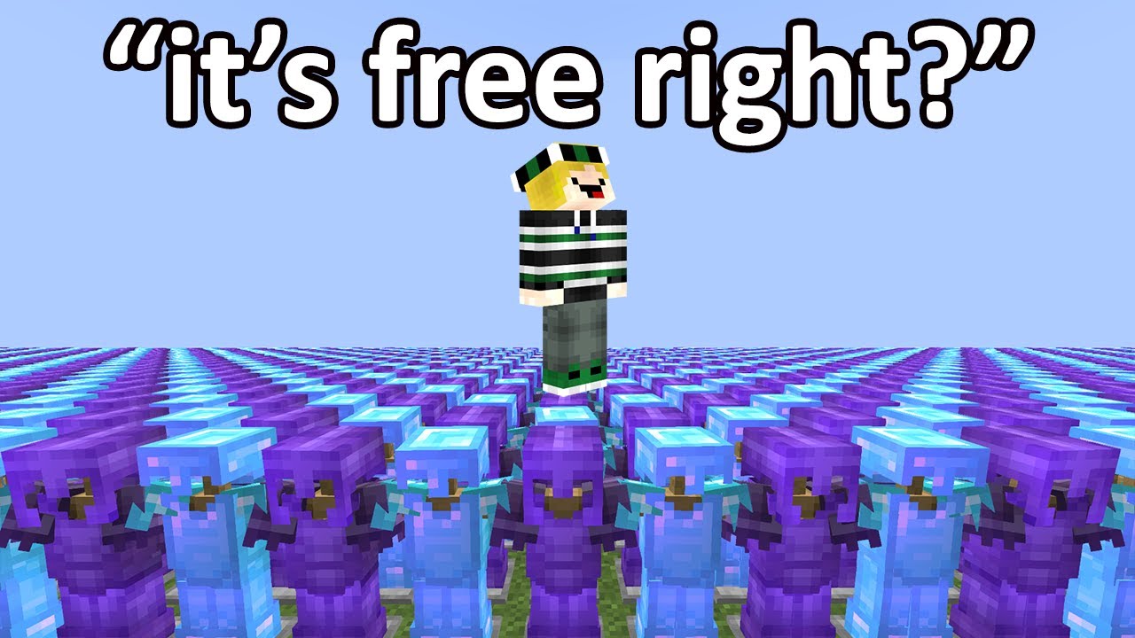 Minecraft but it's what happens when players CHEAT