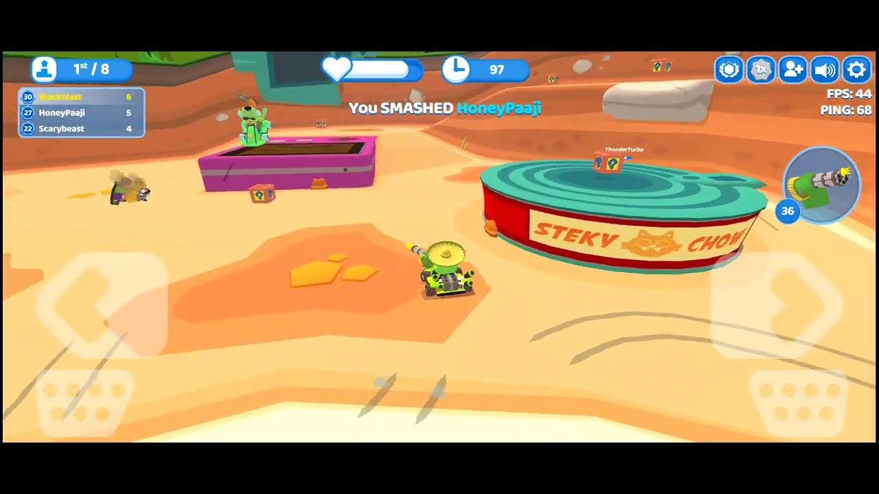 Smash Karts Sandbox | 15 Kills in One Game 🔥