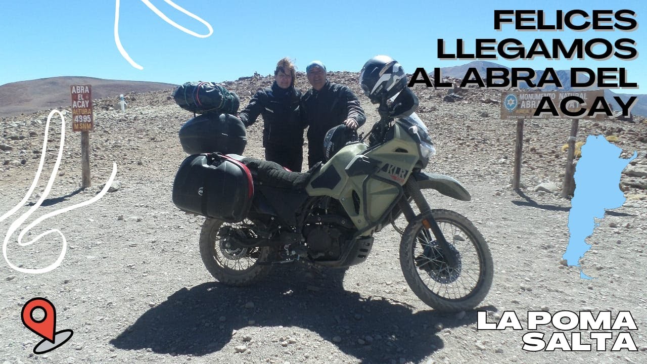 Llegamos en moto al Abra del Acay 4895 msnm