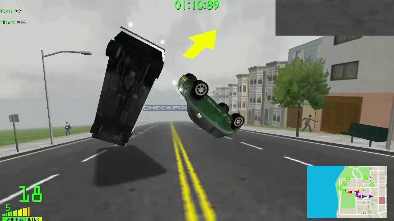 Midtown Madness 2: Golden Gate Racepack - Checkpoint Race #2 - Wrong-Side-Out
