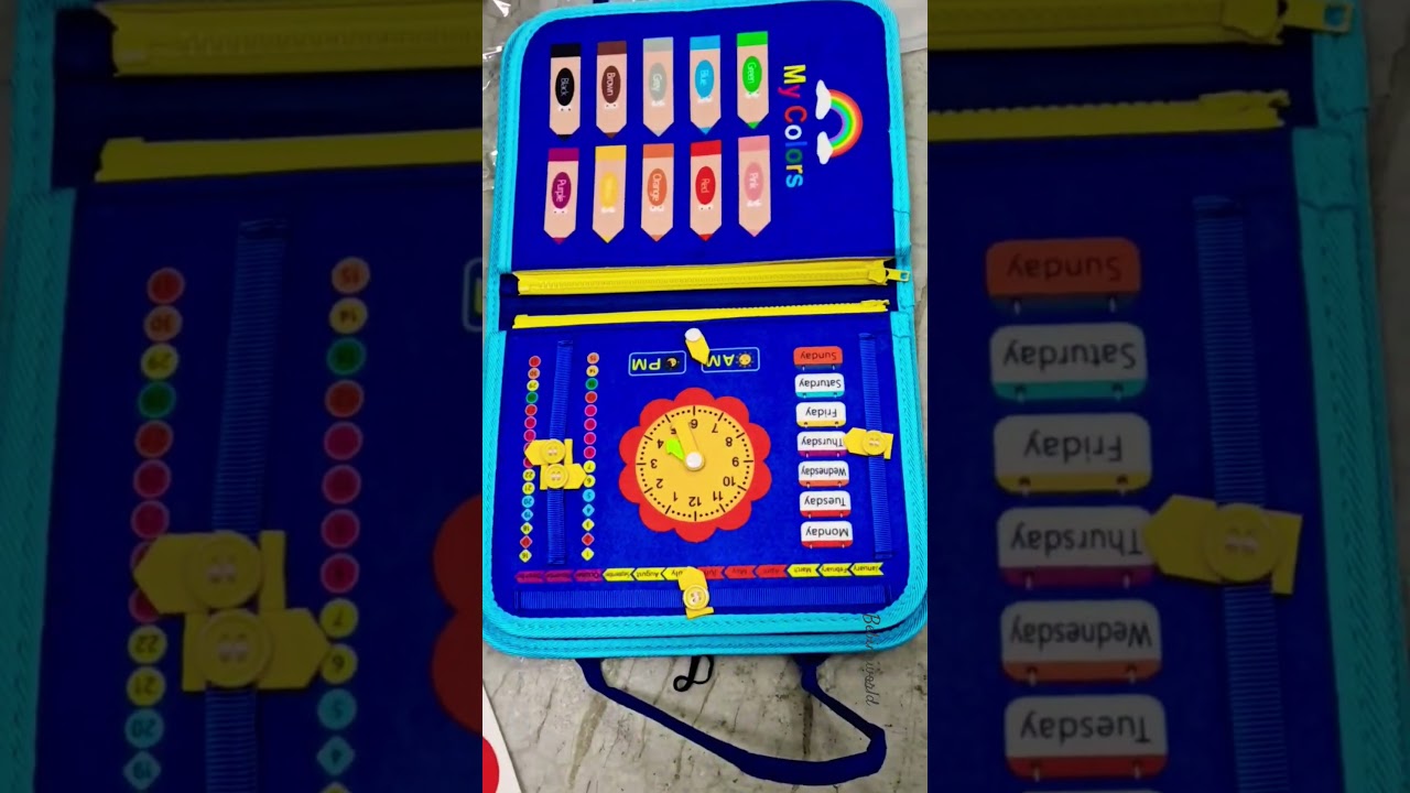 Toddler busy binder and busy Book📚📖 #kidslearning #toys #babybooks