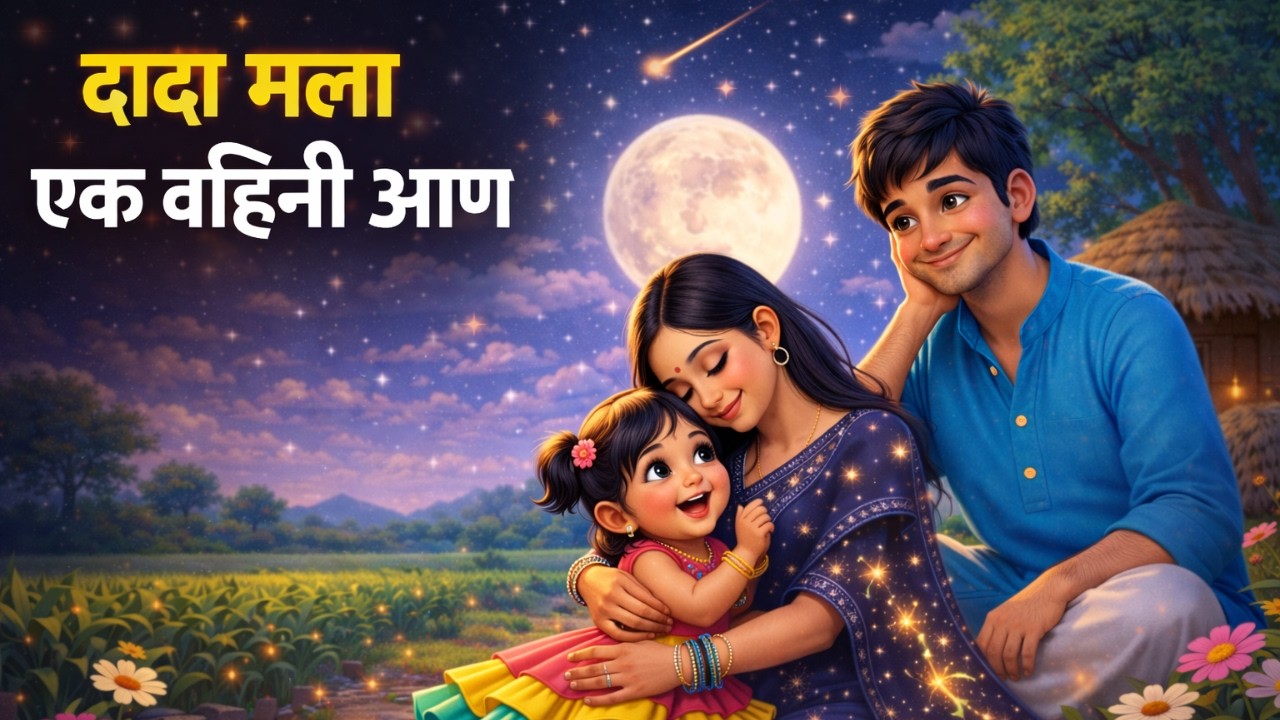 दादा मला एक वहिनी आण 🥰 | Marathi Kids Animated Song | Fairytale Rhyme