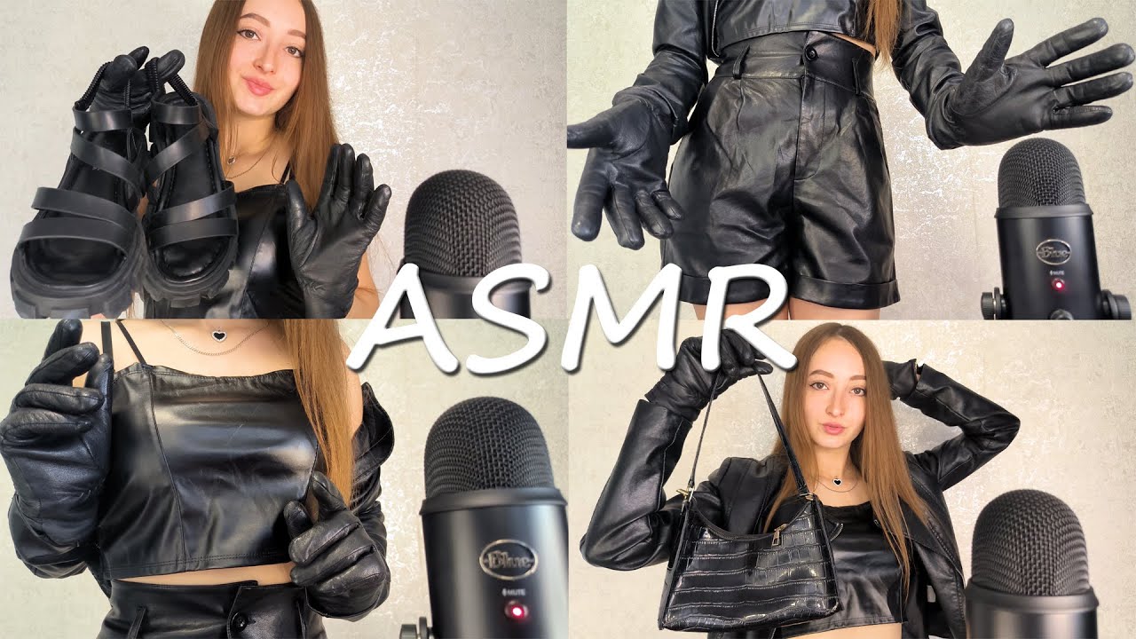 ASMR FULL LEATHER TRIGGERS | Satisfying Leather Gloves SOUNDS
