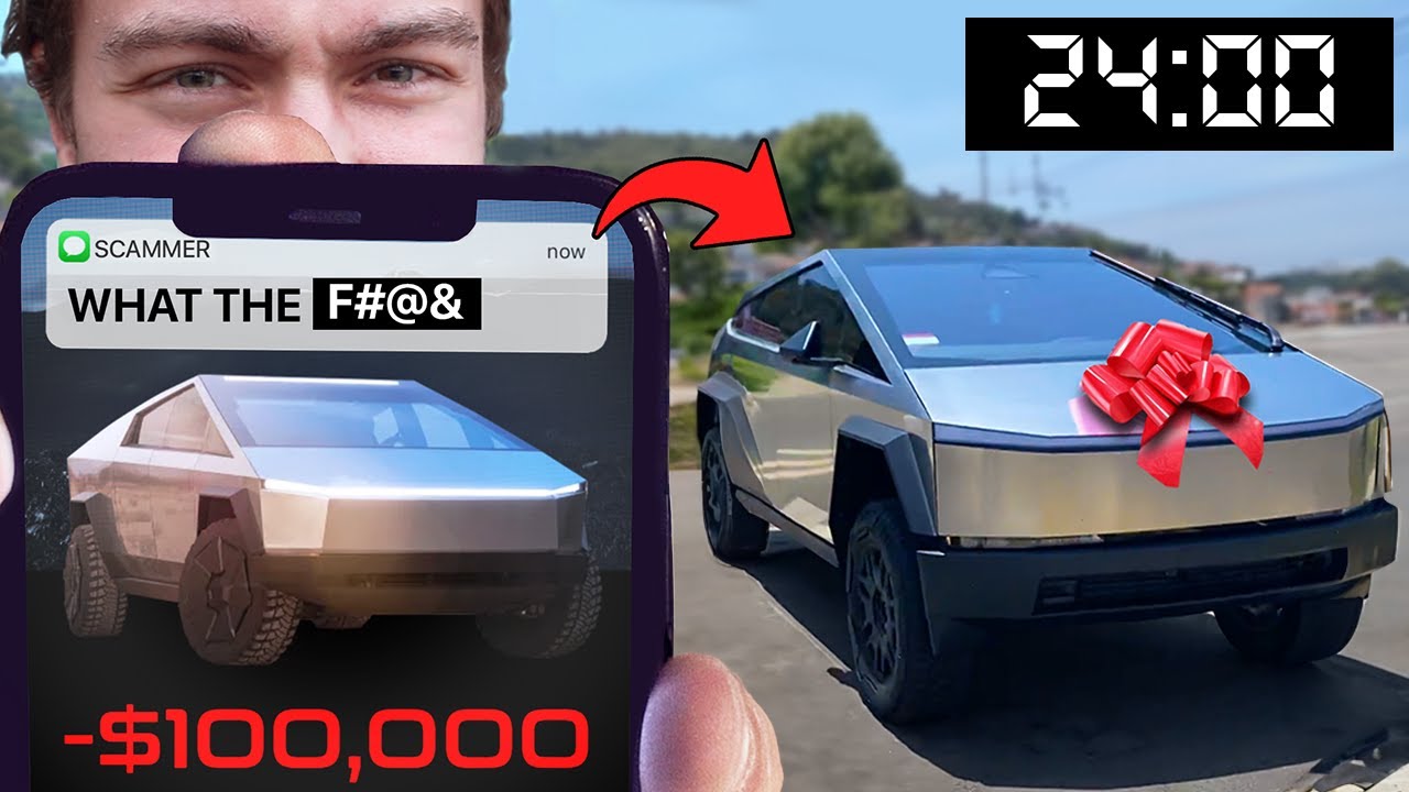 Spending $100,000 Of a Tesla Scammer's Money in 24 Hours