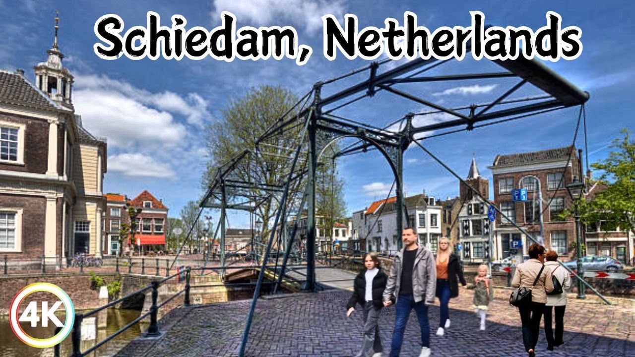 Schiedam, Netherlands 2025 | Walking Tour in Schiedam City | The beauty of Schiedam 4K