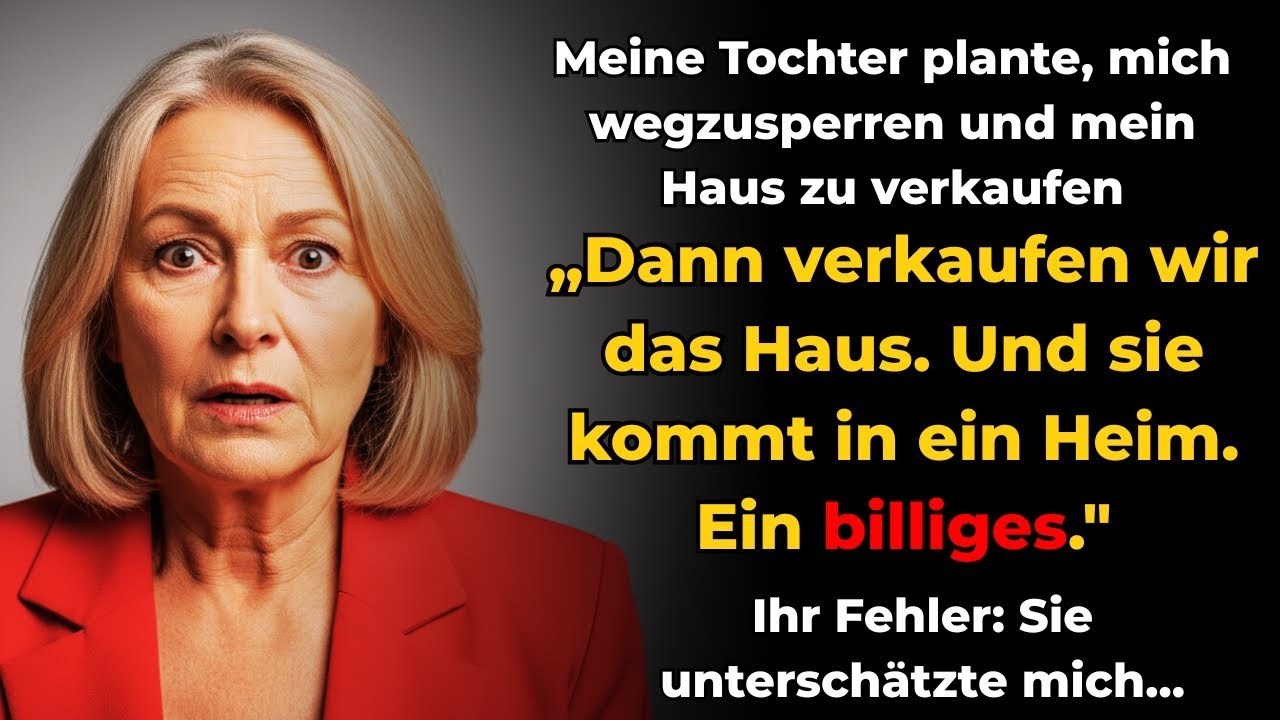 Meine Tochter plante, mich wegzusperren und mein Haus zu verkaufen.Ihr Fehler Sie unterschätzte mich
