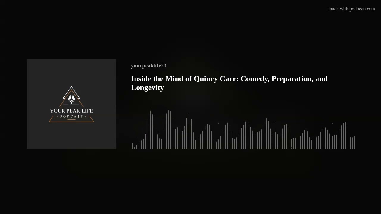 Inside the Mind of Quincy Carr: Comedy, Preparation, and Longevity