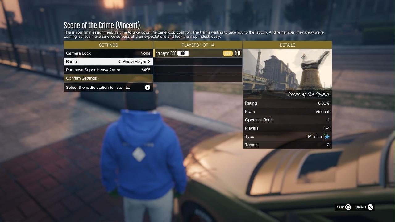 Speedrun Heist Seen up the crime.
