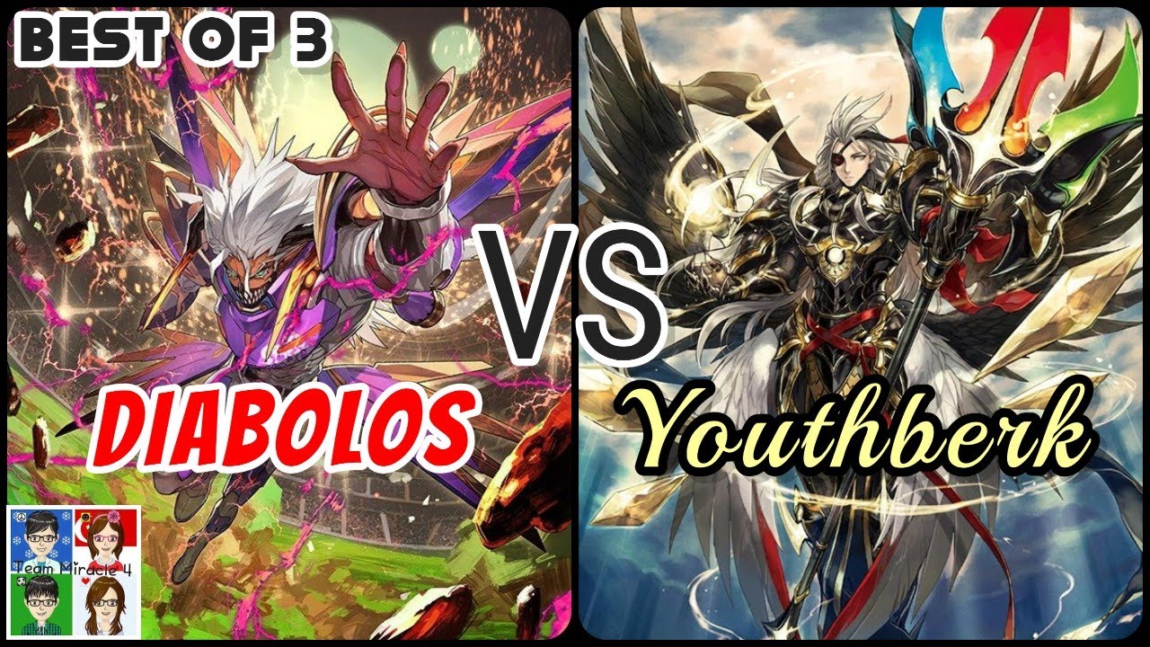 Cardfight Vanguard D Standard: Diabolos, Viamance Bruce VS Youthberk Fullblast Best of 3!