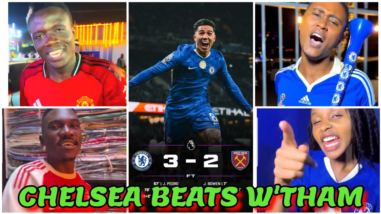 GENZ HILARIOUS REACTION ON CHELSEAFC 3-2 WIN VS WESTHAM IN THE PREMIER LEAGUE