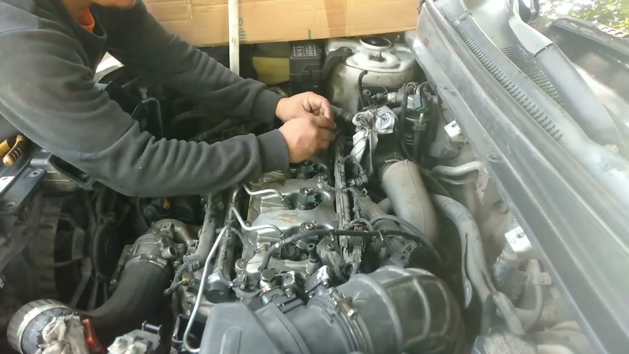replace fuel injector Hyundai Santafe sheeeesh!!!