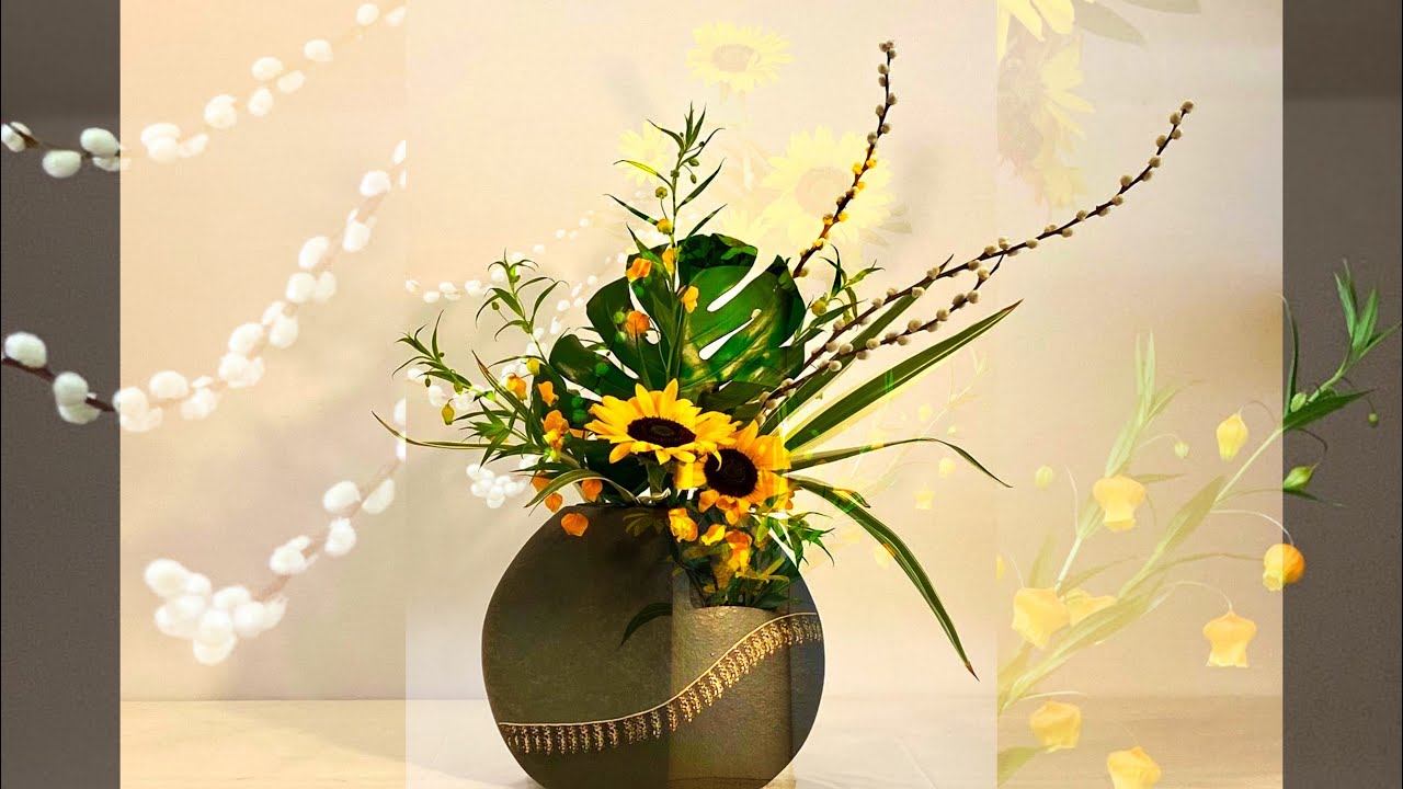 中秋花藝 Mid Autumn Festival freestyle IKEBANA: Japanese art of Flower Arrangement - 日式自由花 Milly花艺Floral