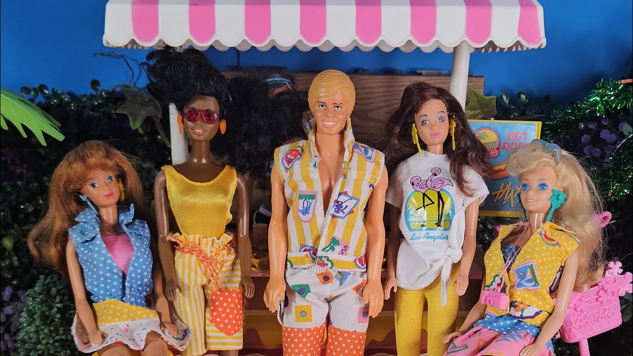1987 Barbie California Dream Hotdog Stand #barbie #YouTube #toys #vintage #retro #1980s 