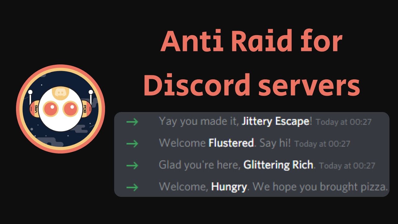 YAGPDB AntiRaid for your Discord server