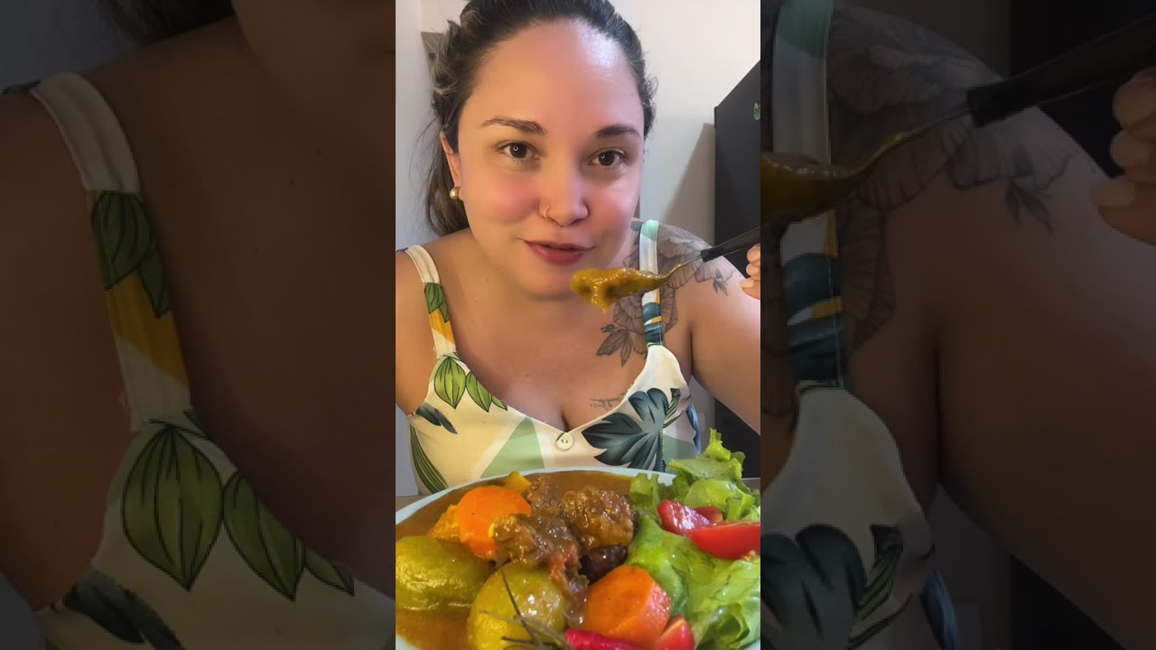 #COMENDOMUITO : COZIDÃO DE CARNE COM BASTANTE LEGUMES E PIRÃO DELICIOSO 🤤 🌶️