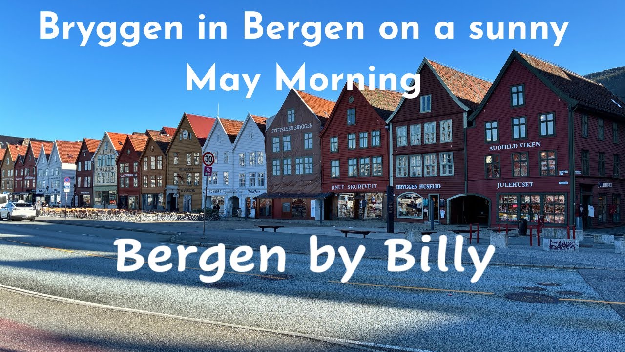Bryggen on a sunny Morning in May.Things to do in Bergen Bergen travel guide Bergen Norway vlog”