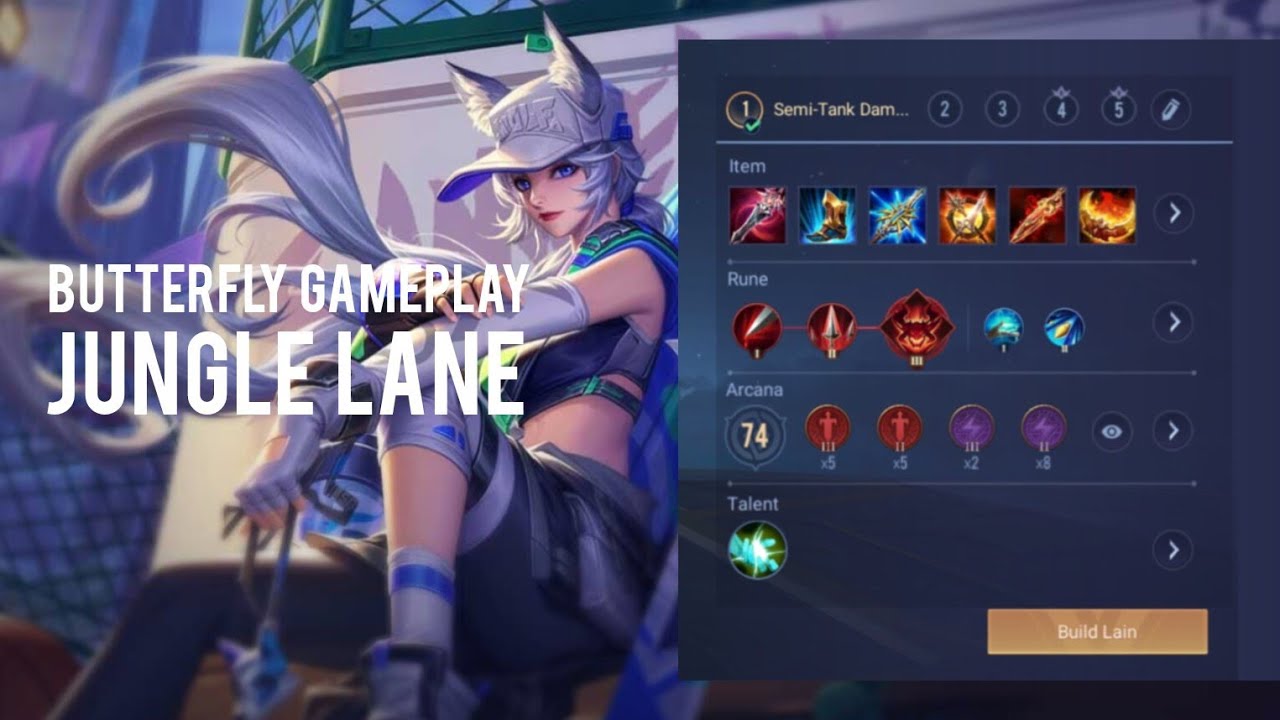 Butterfly Gameplay (AOV) - Jungle Lane