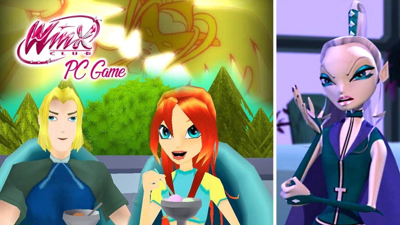 Winx Club PC Game #10 | Las TRIX nos descubren!! + CITA con SKY en traje de NOVIA + FUENTE ROJA!!