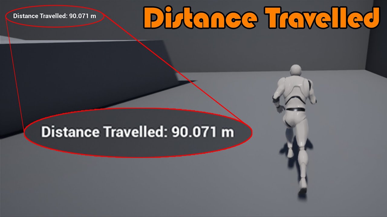 Calculating The Distance Travelled - Unreal Engine 4 Tutorial