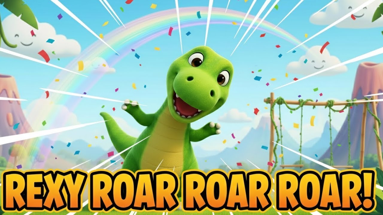 Rexy Roar Roar Roar!🦖 I Roar Like a T-Rex 🦖 I Rexy the T-Rex Song 🦖I 🦖 Dinosaur Dance Song for Kids