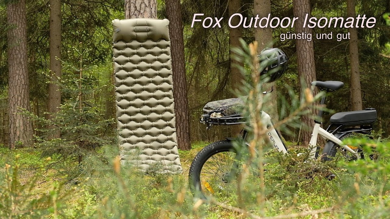 Fox Outdoor Isomatte mit Kopfteil / oliv / R-Wert 5.3 /für nur 35€