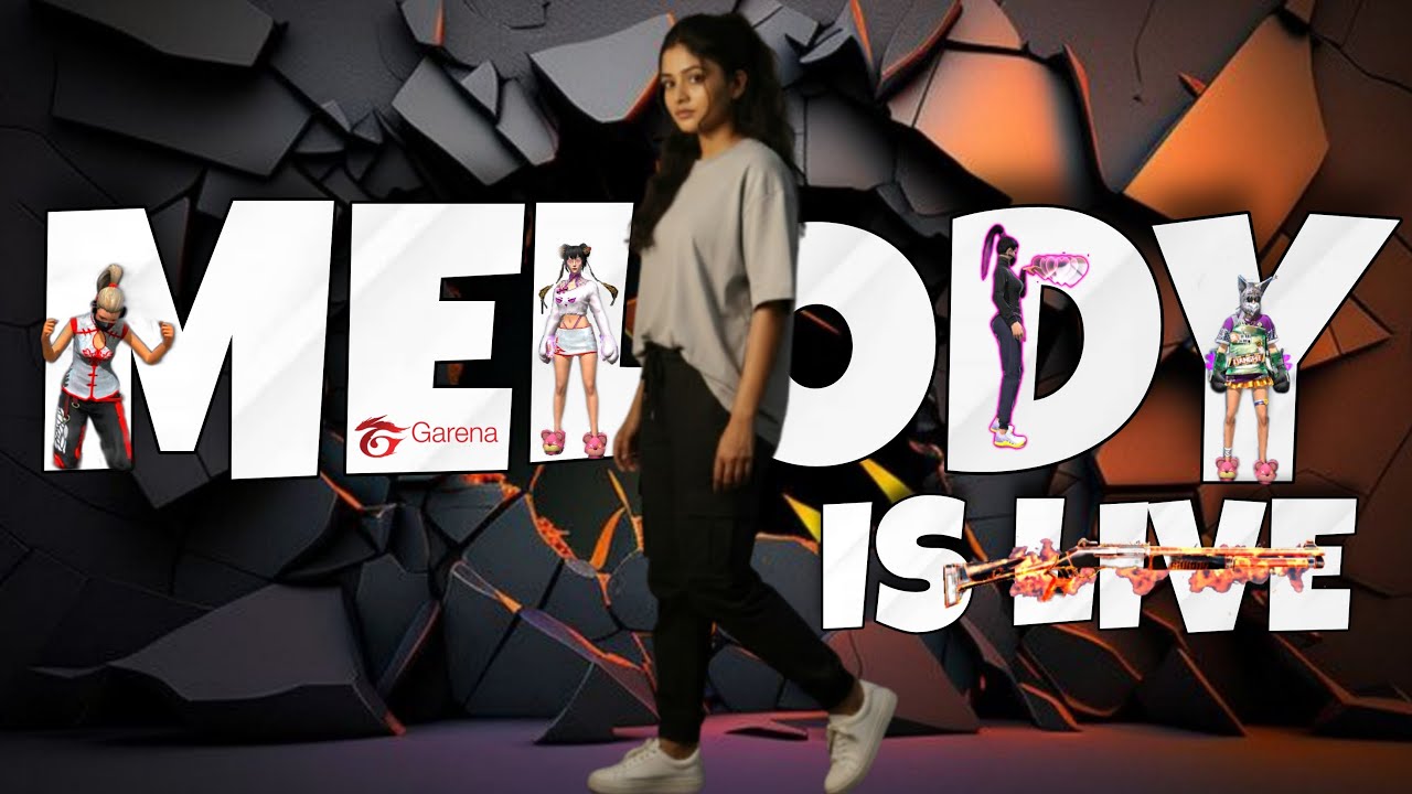 ROAD TO 9K FAM 💜 FREE FIRE MALAYALAM LIVE CUSTOM WITH MELODY GIRL