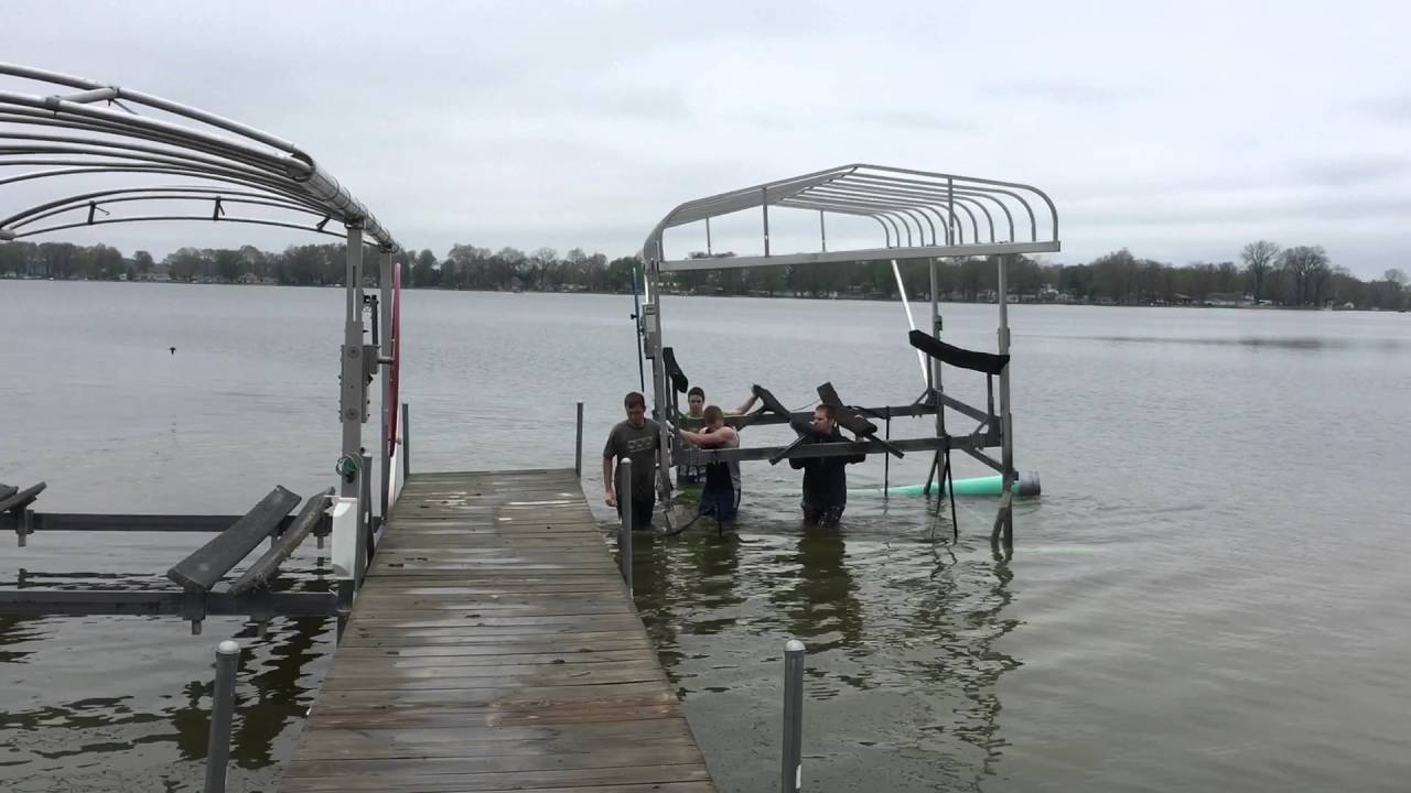 Putting in the boat Lifts