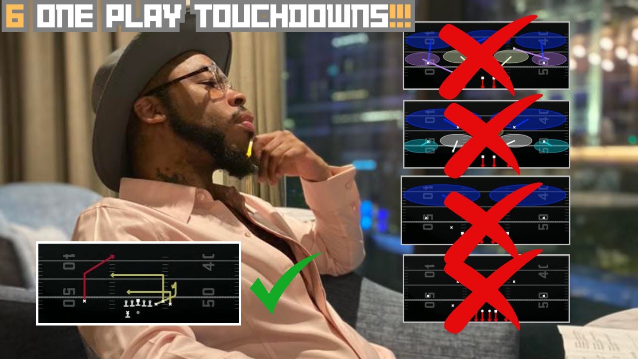 6 Easy ONE PLAY TOUCHDOWNS For EVERY COVERAGE!!!