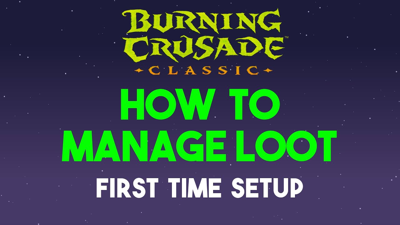 Setting up your guild's loot management