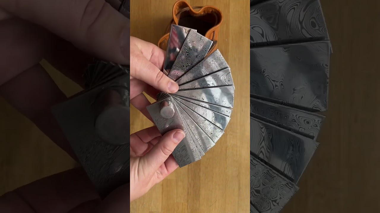 Take a look at a Damasteel&reg; pattern sampler | #shorts