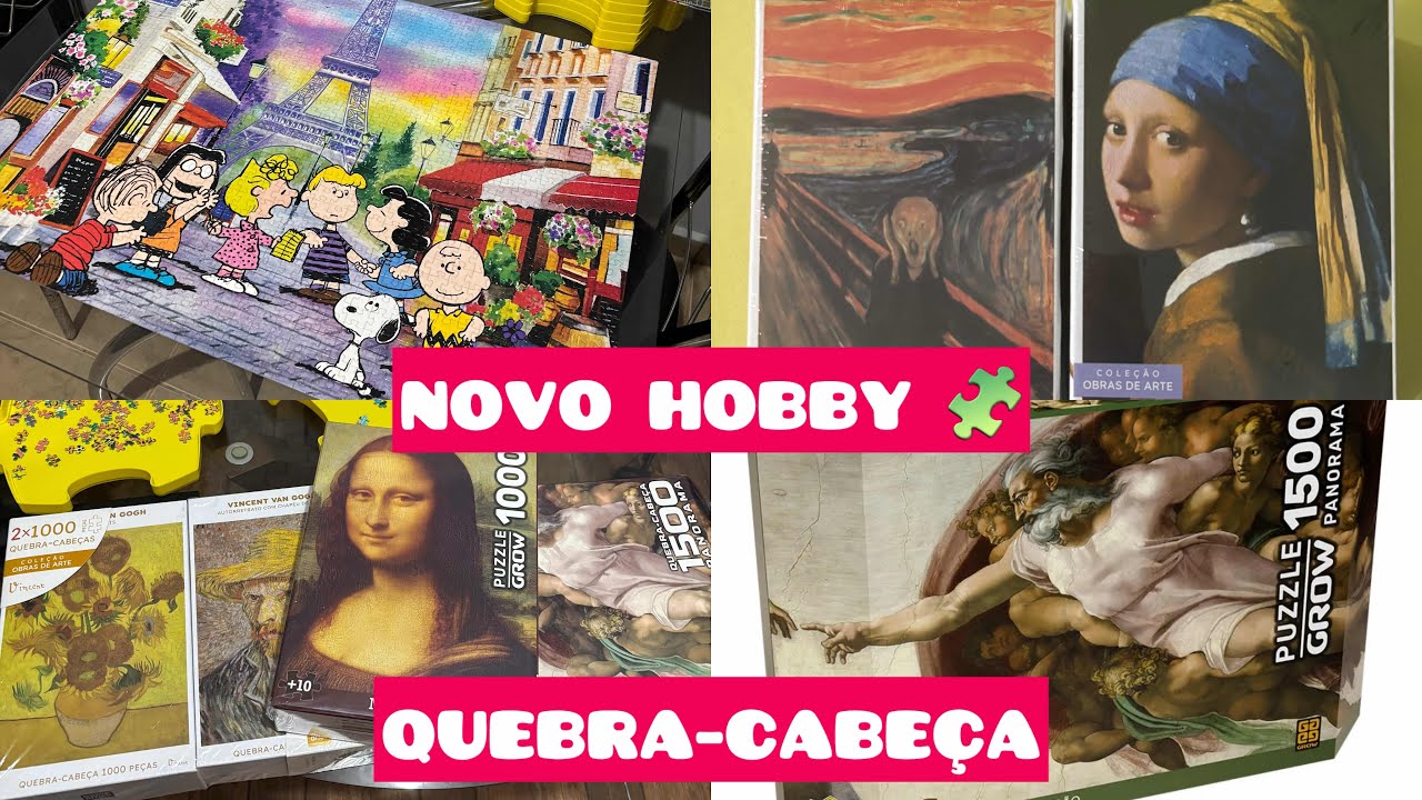 🧩 Meu Novo Hobby: Montando Quebra-Cabe&ccedil;as + Comprinhas #quebracabe&ccedil;as #hobby #mente #raciocinio 