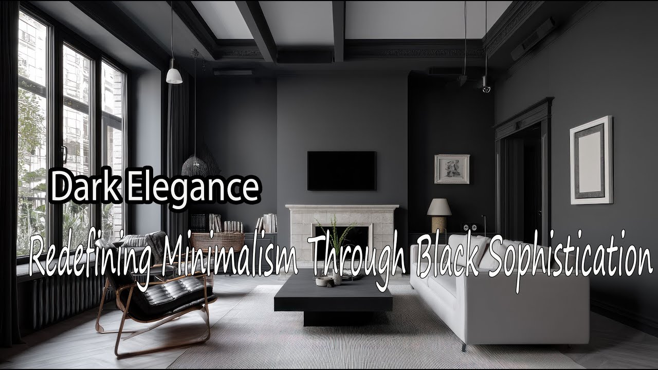 Dark Elegance: Redefining Minimalism Through the Power of Black Design