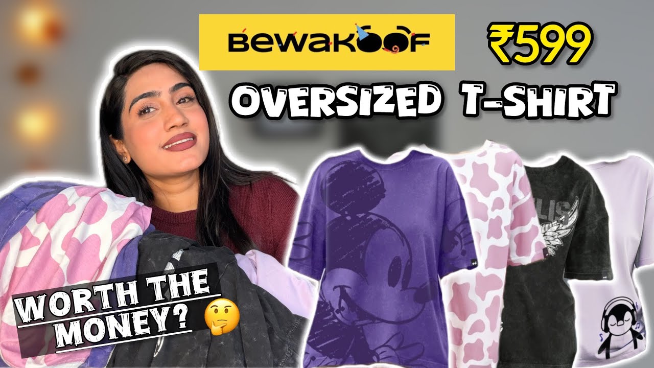 BEWAKOOF Oversized T-Shirt Haul 2026 🔥 Is It Worth The Hype? | Honest Review & Style Guide 