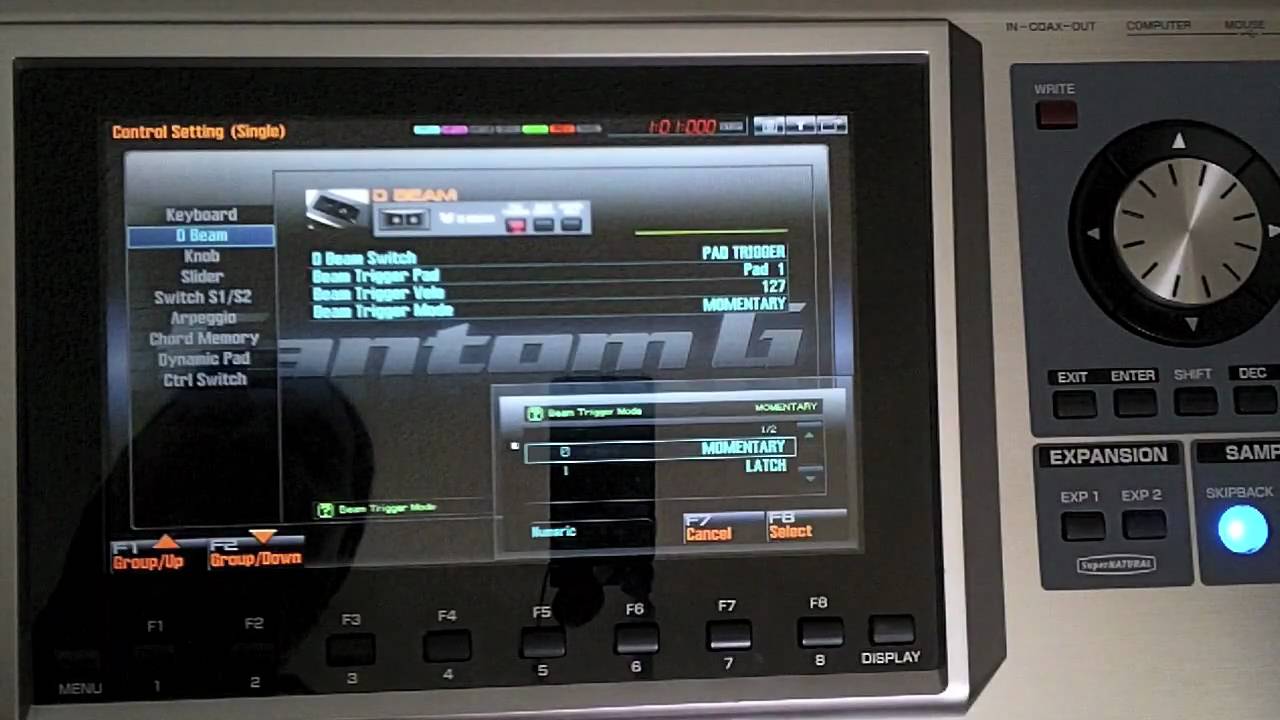 Roland Fantom G  D Beam