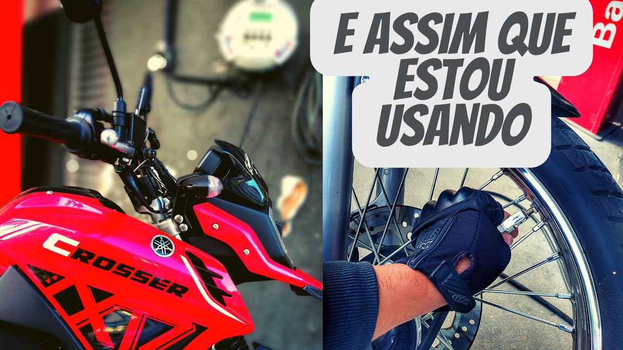 E com essa calibragem que uso no pneus da crosser pra rodar nos aplicativos