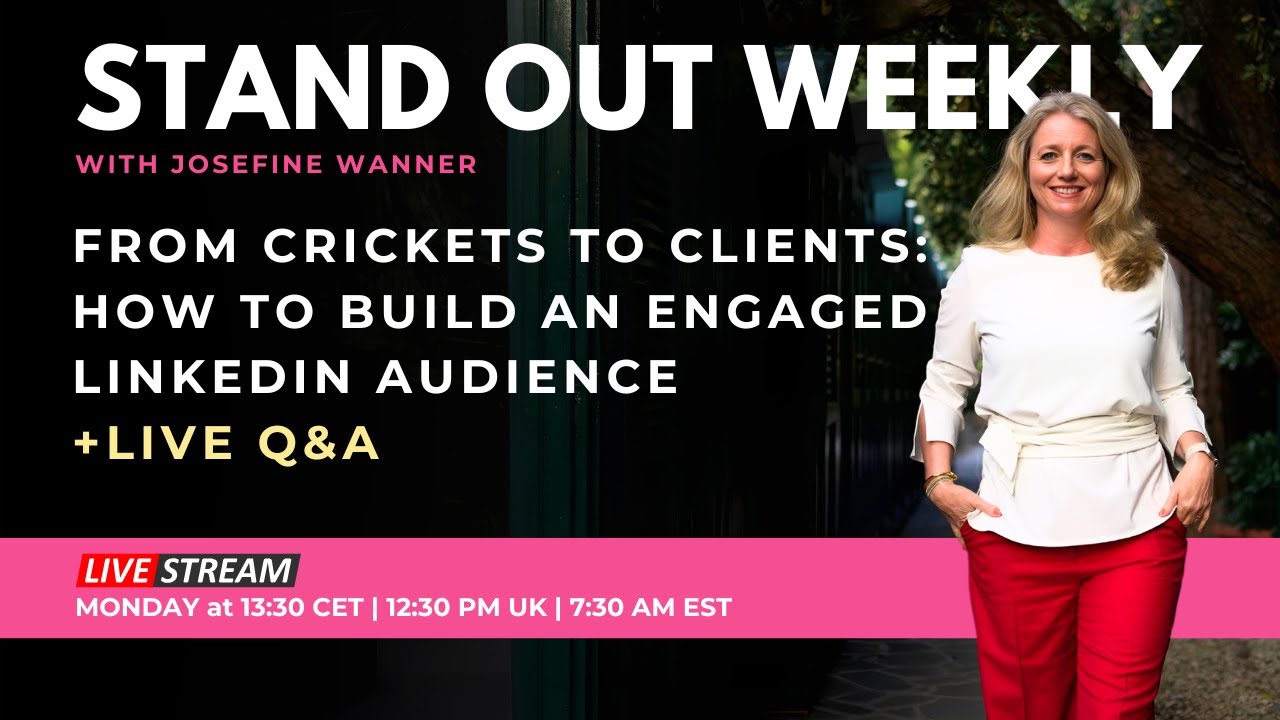 From CRICKETS to CLIENTS - How to build an ENGAGED LinkedIn Audience (and why it matters)
