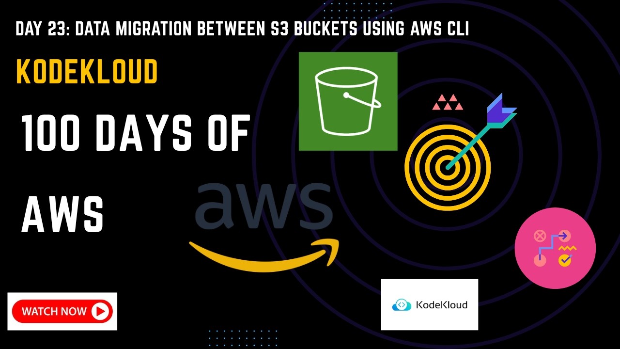 Day 23: Data Migration Between S3 Buckets Using AWS CLI | 100 Days of AWS | KodeKloud Engineer Task