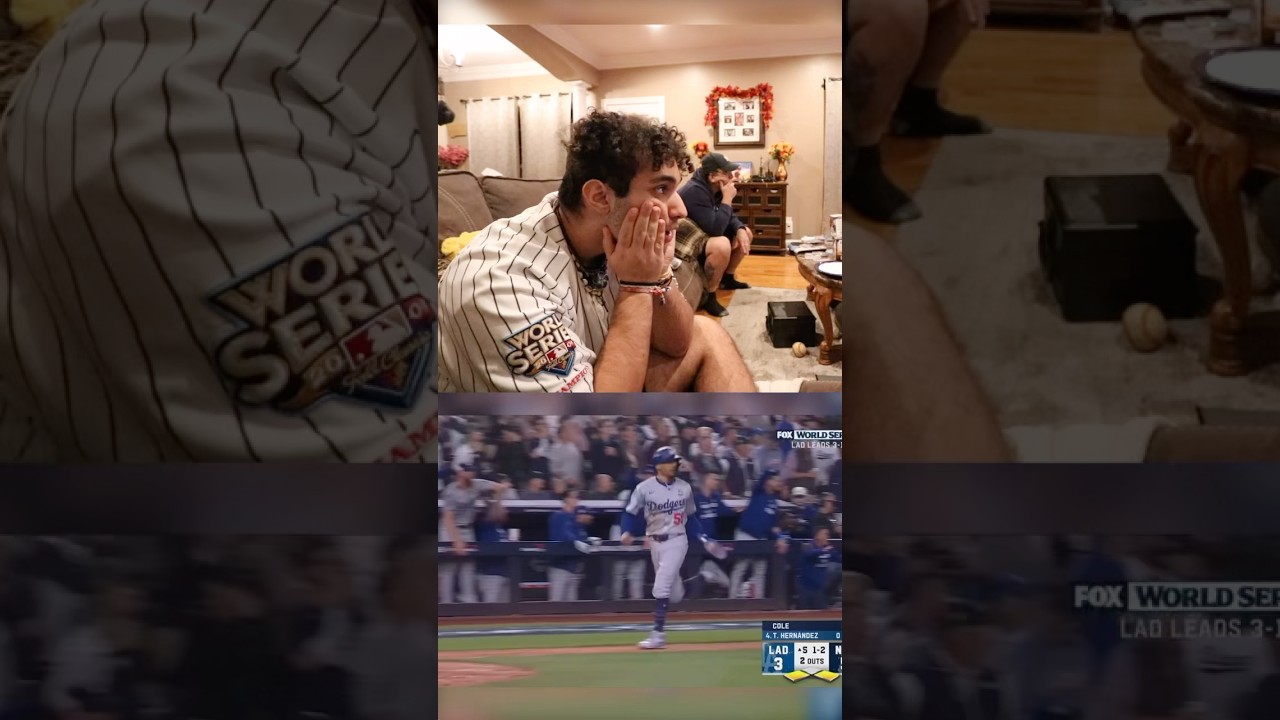 Yankee fan reacts to World Series game 5 5th inning meltdown 😭 #yankees #dodgers
