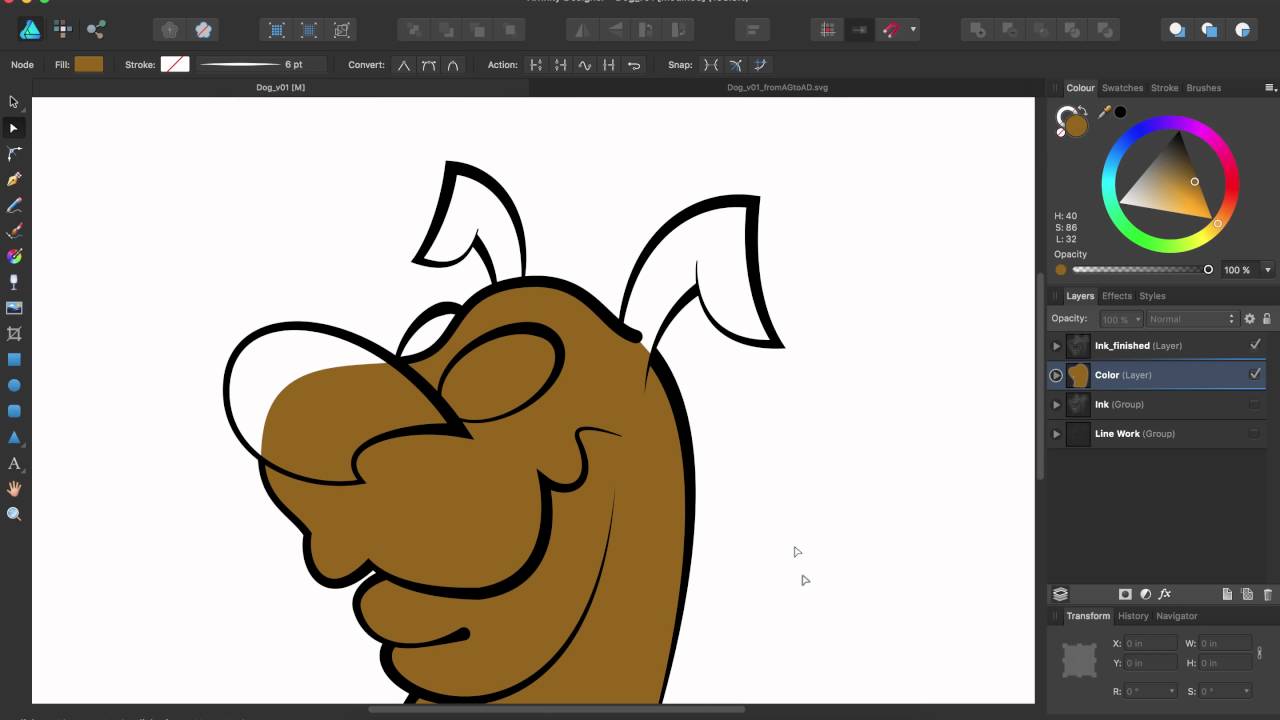 Affinity Designer Inking