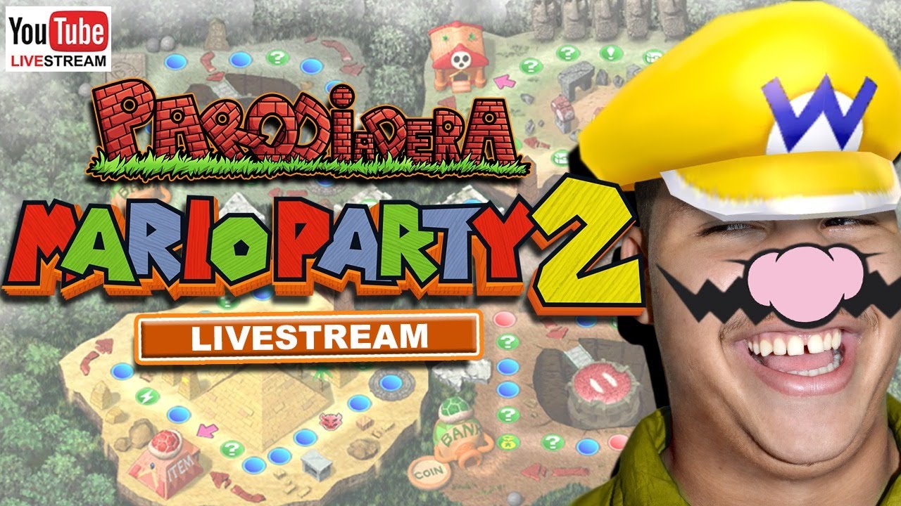 LIVESTREAM || Jugando Mario Party 2 en vivo || Parodiadera