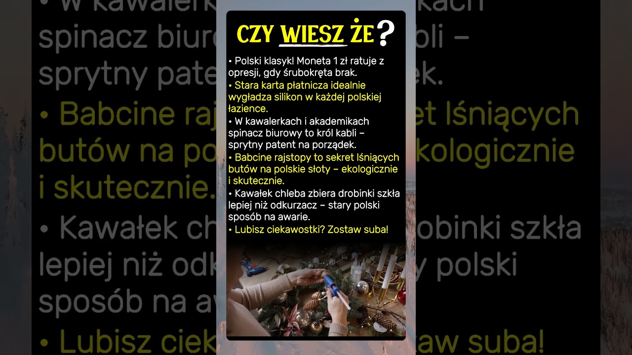 Polskie patenty! Małe triki, potężne efekty!